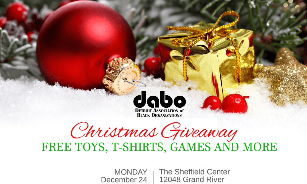 The Detroit Association of Black Organizations announces Christmas giveaway for local families