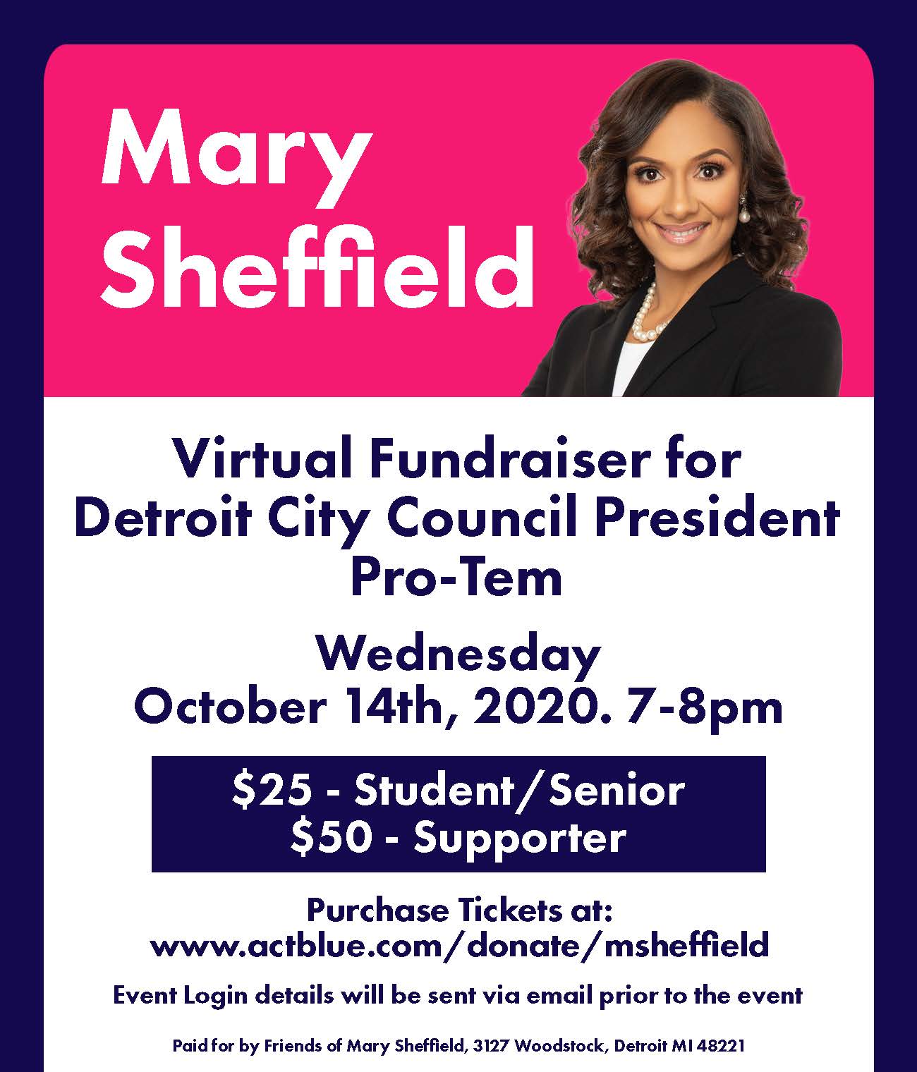 mary sheffield fundraiser 2