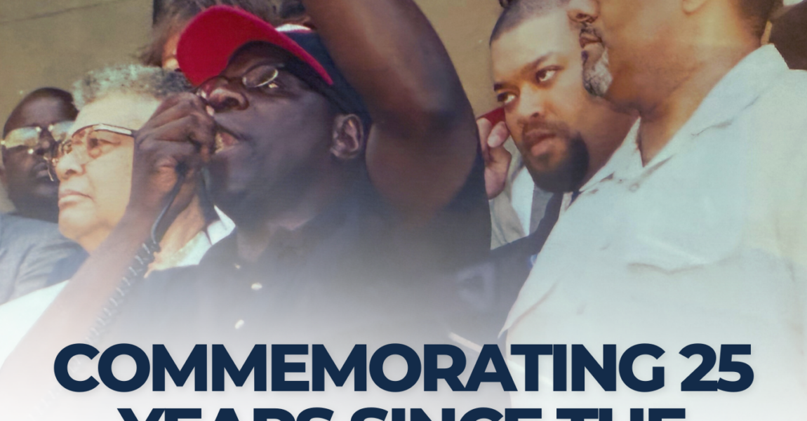 Commemorating 25 years since the Frederick Finley Protest: A call to continue the fight for justice