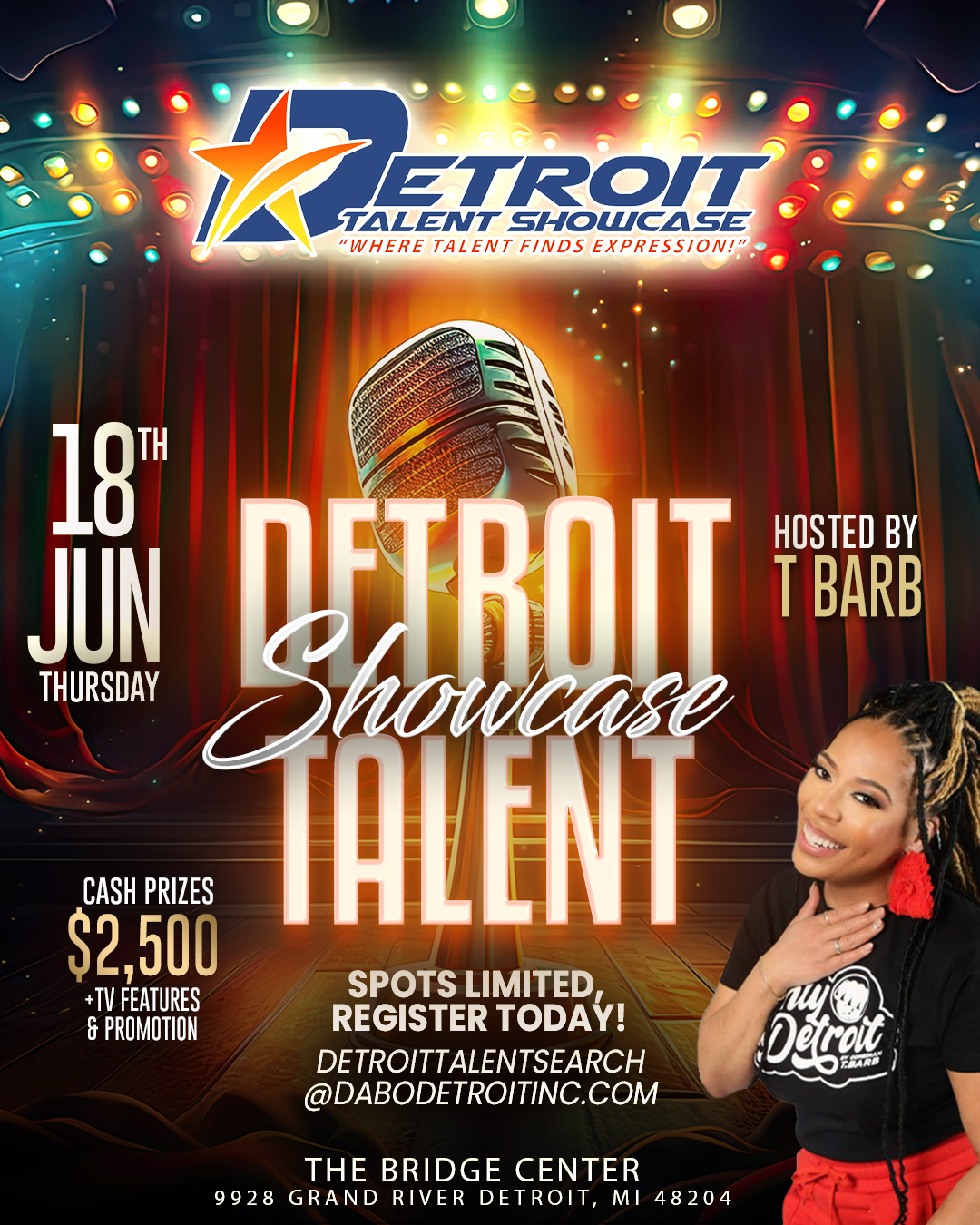 Detroit Talent Showcase Flyer