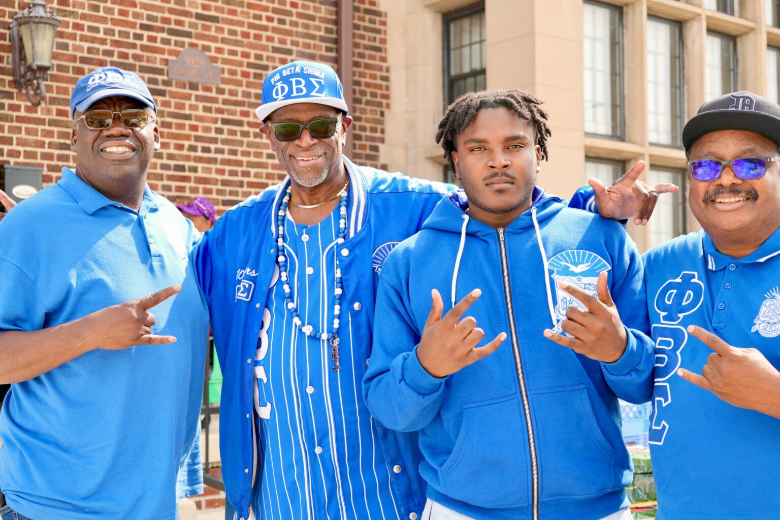 Phi Beta Sigma volunteers at Food Donation Day