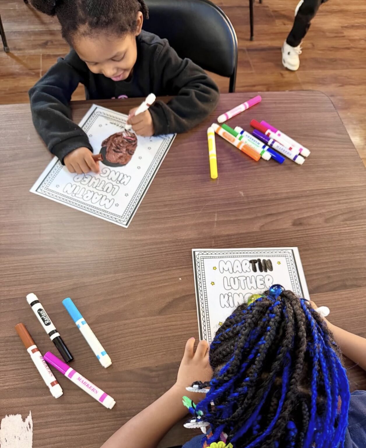 Children coloring Martin Luther King Jr. pages